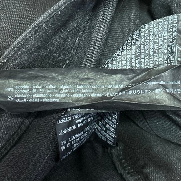 Zara Women's Black High Waisted Straight Leg Stretch Casual Denim Jeans Size 6 - Picture 5 of 5